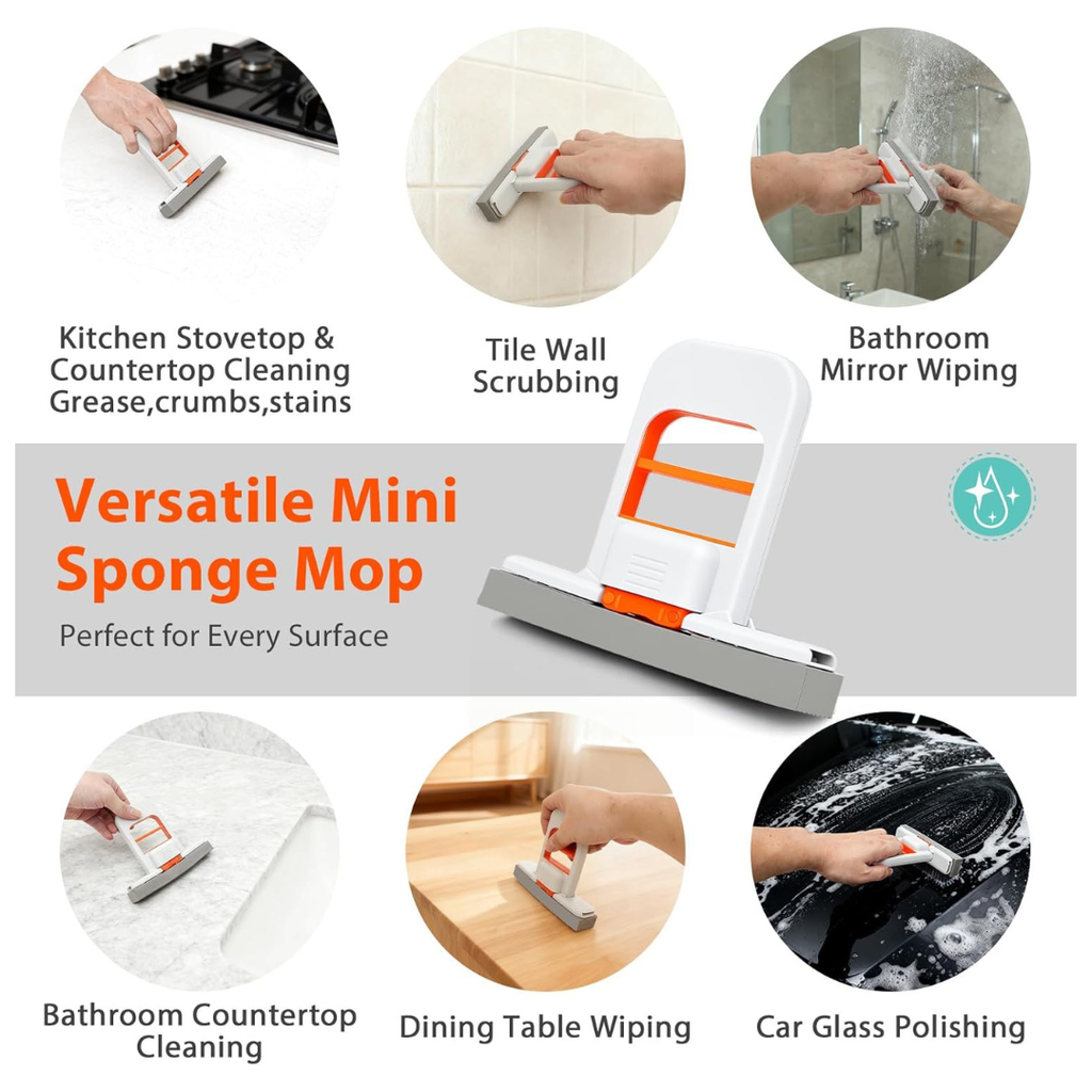 Mini Foldable Mop – One Hand Self Squeeze