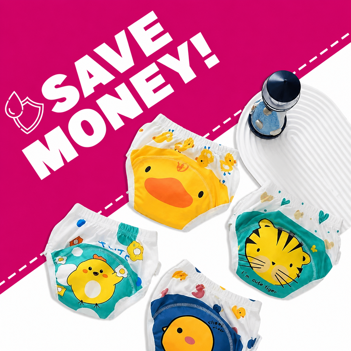Kids Reusable Baby Diaper & Training Pants