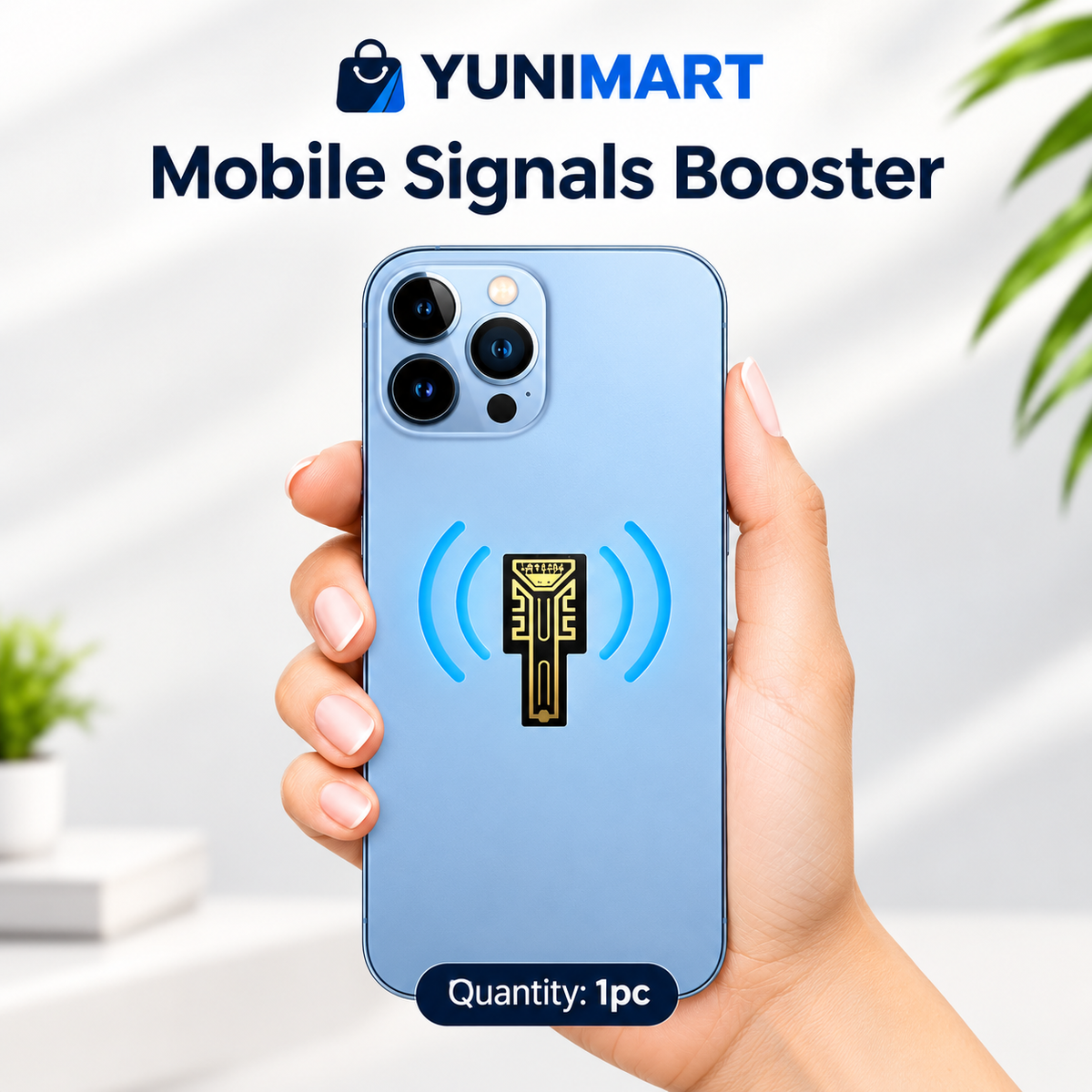Smart signal booster Chip Sticker