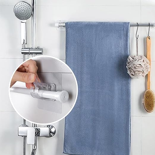 Self-Adhesive Curtain & Mop Holder Hook (Pack of 2)