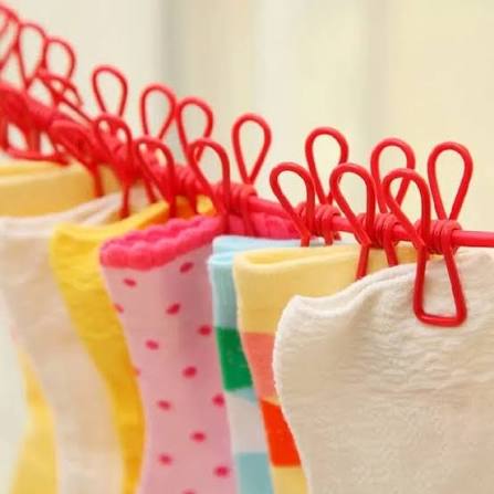 Cloth Drying Rope with 12 Clips
