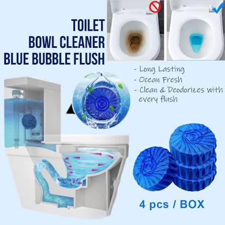 Toilet Cleaner Flush Tank Powerful Scented Tablet 300 Flush Each Tablet( Pack of 10)